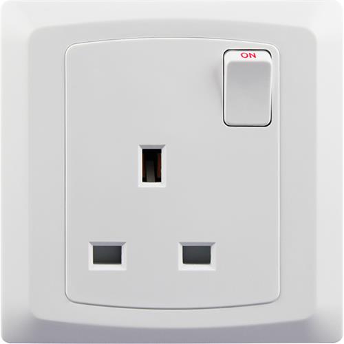 13A 1 GANG SW/SOCKET DP