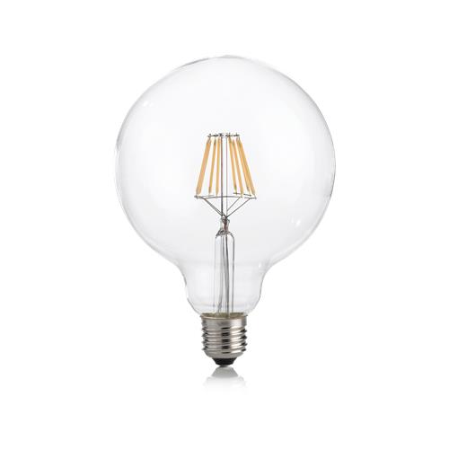 E27 GLOBO D125 08W 4000K CRI80 TRASP