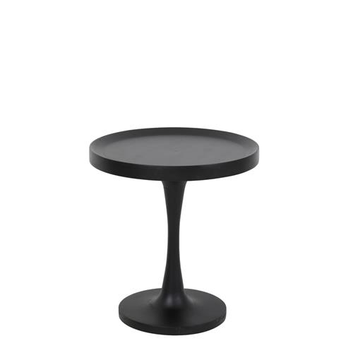 Side table Ø50x53 cm JOEKON wood black