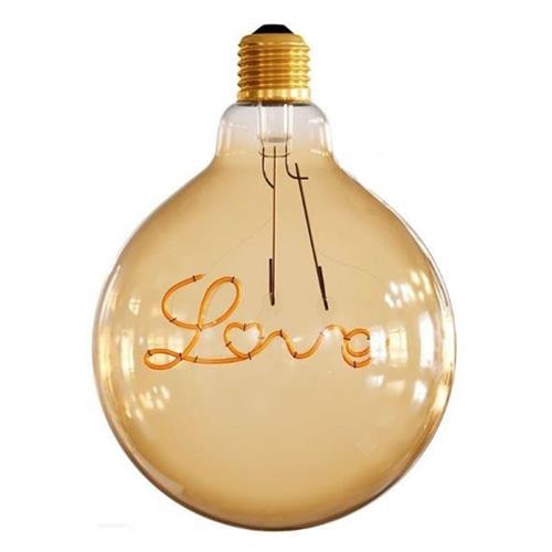 LED VINT FIL G125 LOVE DWN 5W GLD 2K DIM