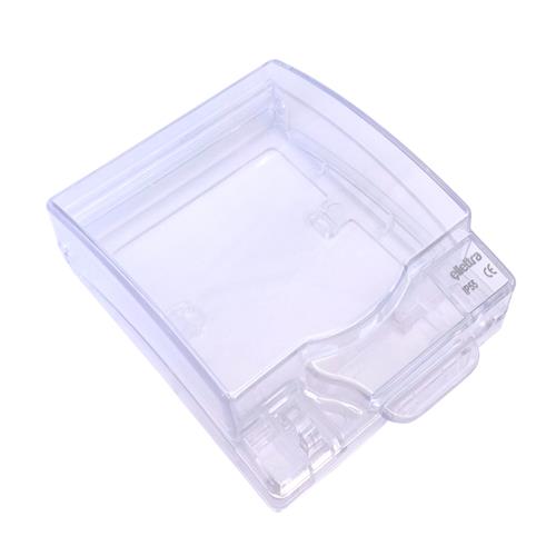 IP55 TRANS. WATERPROOF LID FOR 1G SOCKET